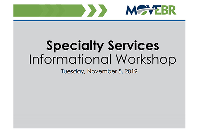 Specialty Services Informational Workshop